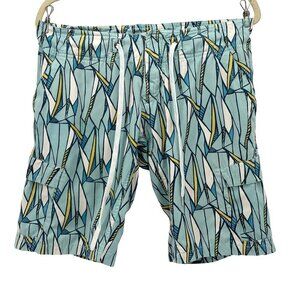 Gramicci Blue Retro Cargo Board Shorts Mens 28